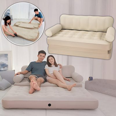 Φουσκωτός Καναπές που Μετατρέπεται σε Κρεβάτι | SOFLINKA