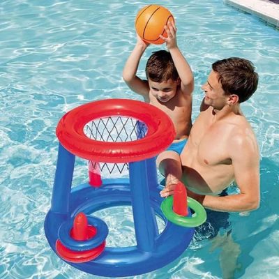 Φουσκωτό στεφάνι μπάσκετ πισίνας | DUNKSPLASH