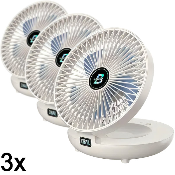 3x Φορητός μίνι ανεμιστήρας | AIRCOLIO