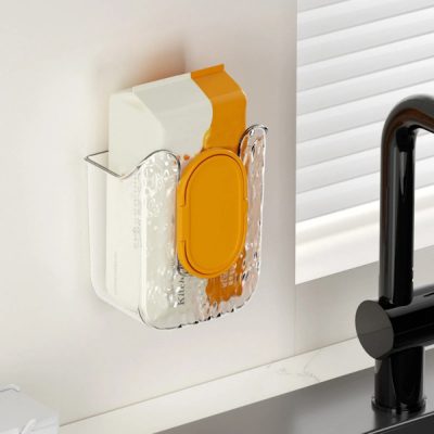 Διανομέας υγρών μαντηλιών για εξοικονόμηση χώρου - τοποθέτηση στον τοίχο, χωρίς τρύπημα | WIPBOX